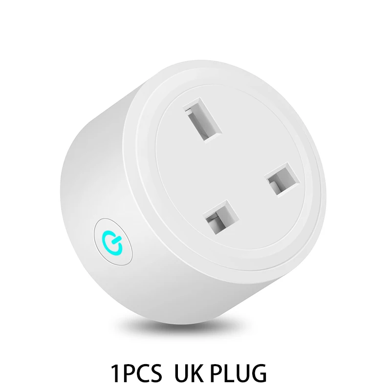 Умный дом US/EU/UK Smart Plug,WiFi Remote Control with Alexa,Timing on/off The Power,Samrt Google Home Electric Mini Socket smart home - Цвет: 1 PCS UK Plug