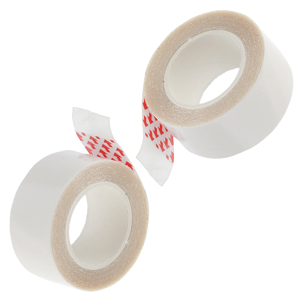 2 Rolls Clear Double Sided Wigs Tape for Skinweft Hair Extension Toupees Hairpiece 3 Yards - 2 x 300cm/0.79 x 118.11in