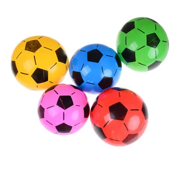 

20cm Inflatable Football Toys Inflatable Beach Balls Elastic Rubber Children Toy Balls Kids Outdoor Games Beach Sport Ball Toys