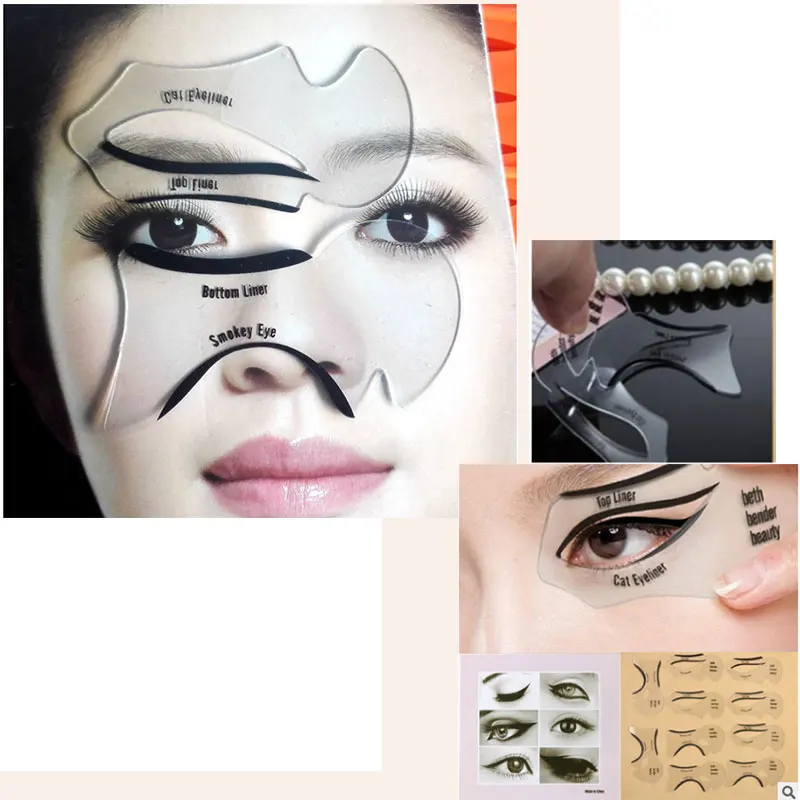 

Eyeliner stencil Makeup Cat liner Pro New design Makeup Tool eyeliner Eyeshadow stencils Multifunction Template