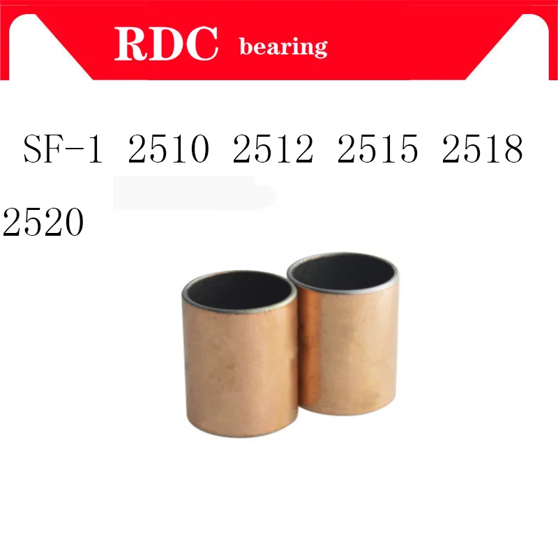 New 20pcs SF-1 0808 Self Lubricating Composite Bearing Bushing Sleeve 10*8*8mm