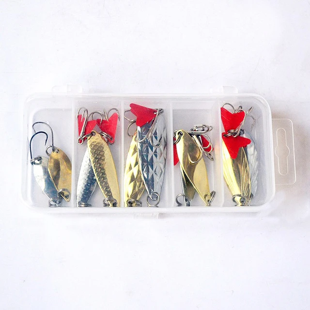 10pcs/set Hard Baits Sequins Noise Paillette Tackle Spinner Metal