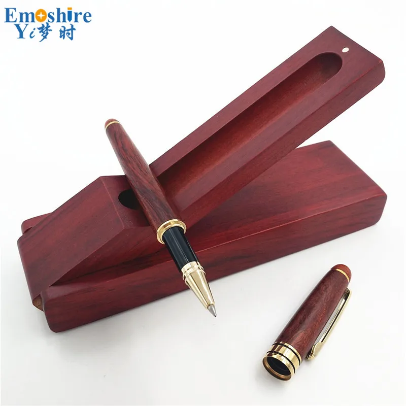 Emoshire Creative mahogany signature pen set mahogany crafts two - piece business celebration practical gift wholesale (2)