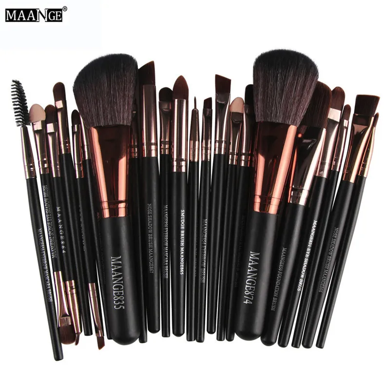 

MAANGE 22pcs Makeup Brush profesional foundation Blusher Eye Shadow Cosmetic Brushes Set Make up Toiletry Kit pincel maquiagem