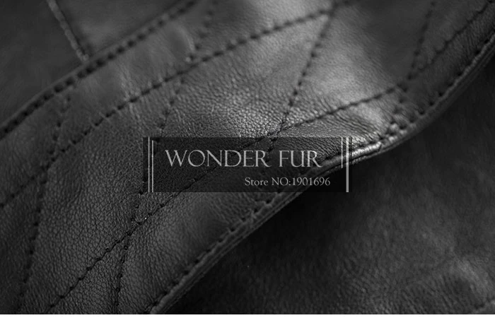 Женская Флокированная кожаная куртка в минималистическом стиле с аппликацией из кожи овчины, байкерская куртка с v-образным воротником, пальто из натуральной кожи