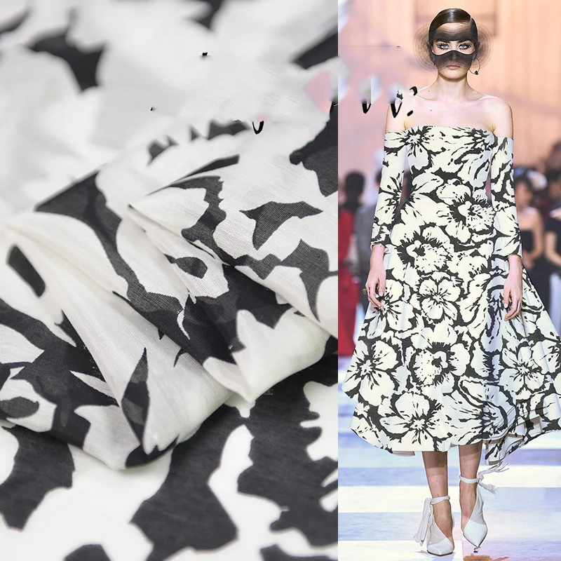 

Chinese geomantic ink freehand brushwork dyed silk cotton fabrics Chinese painting mood elegant dream silk cotton fabrics