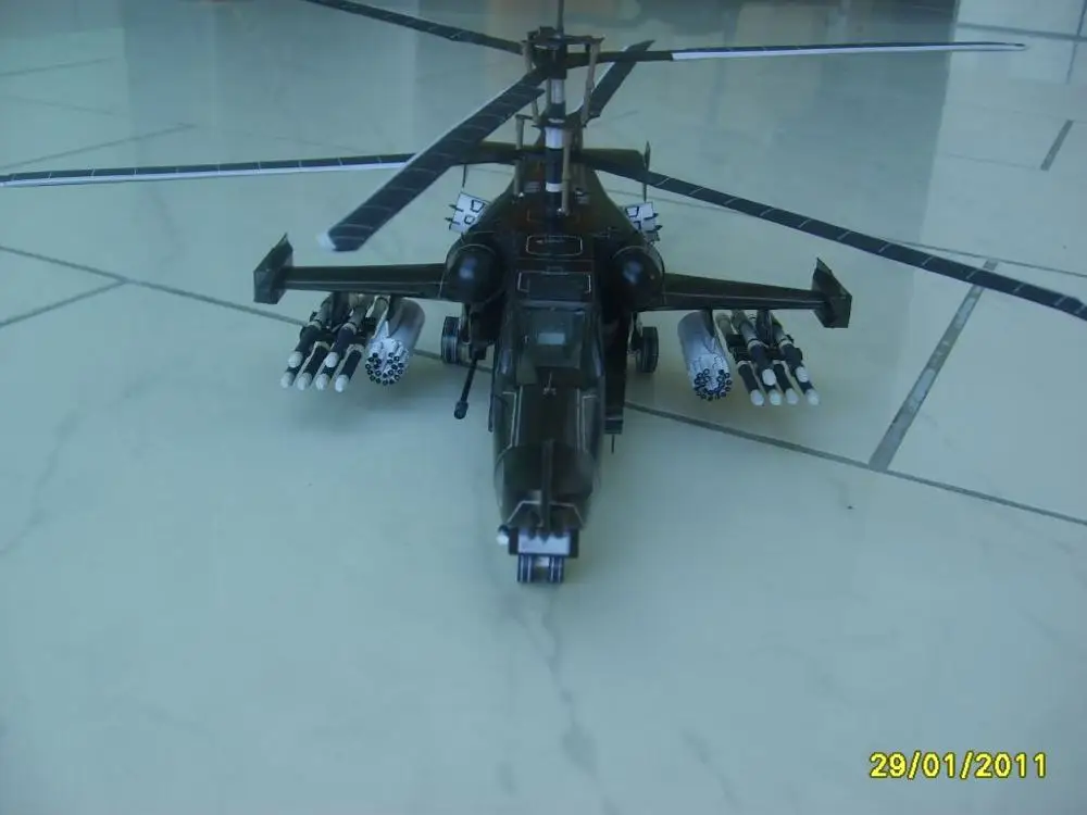 Высококачественный русский-50 карт "Черная Акула" военный вертолет 3D бумажный модельный комплект