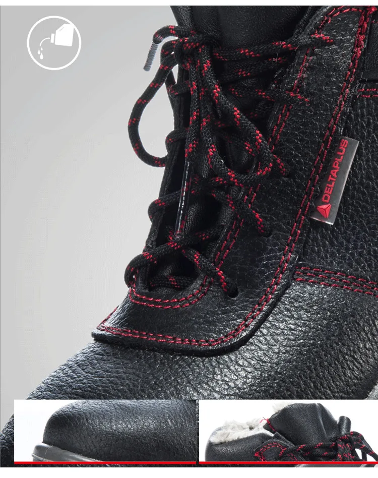 Deltaplus 301105 Safety Shoes Anti-smashing Cold 18KV insulation Cotton Choes Warm Labor Shoe Boots Wear-resistant Working Shoes  (5)