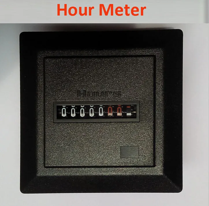 7 digtal C220 240V 50Hz square non resettable quartz sealed Hour meter