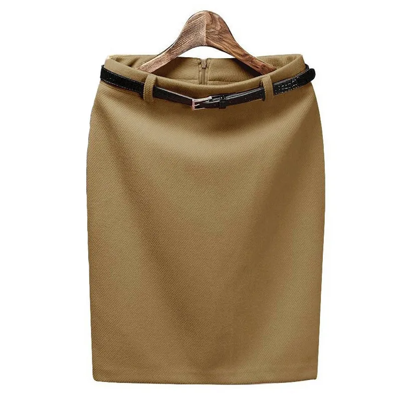 Wholesale-Spring-New-All-match-5-colro-Solid-Slim-Hip-Bust-Skirt-Women-s-Fashion-High