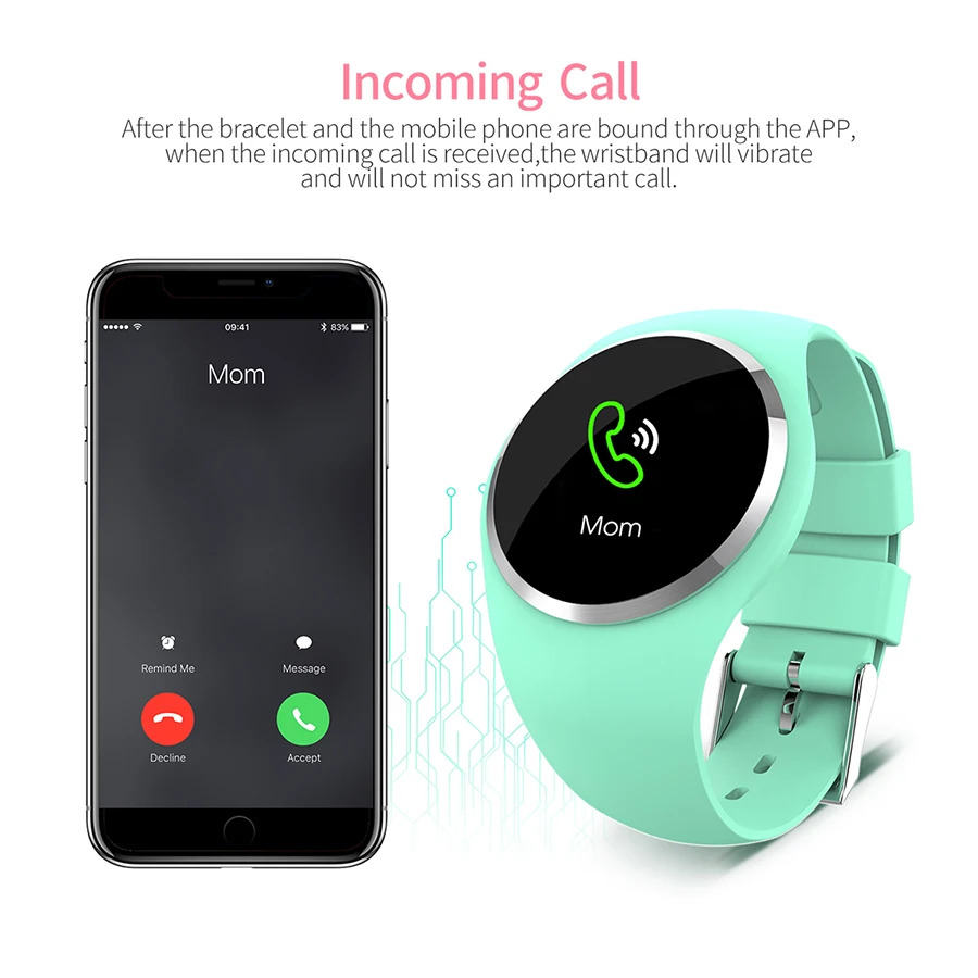  SCOMAS Upgraded Fashion Smart Watch Heart Rate Blood Pressure Monitor Women Physiological Reminder  - 32886832473