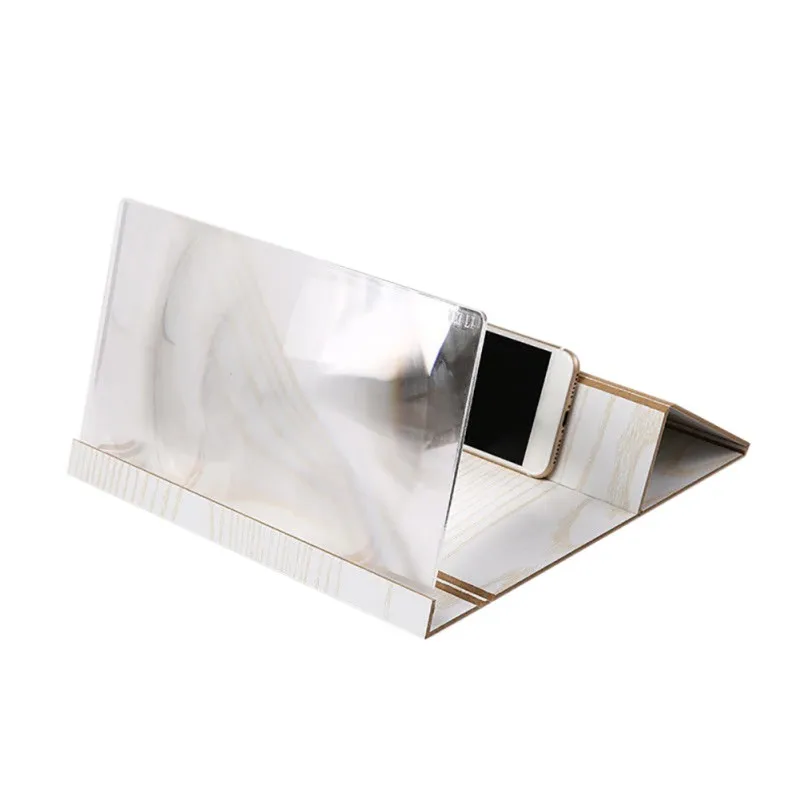  12 inch wooden Mobile Video Screen Magnifier High Definition Mobile Phone Screen Amplifier with Woo