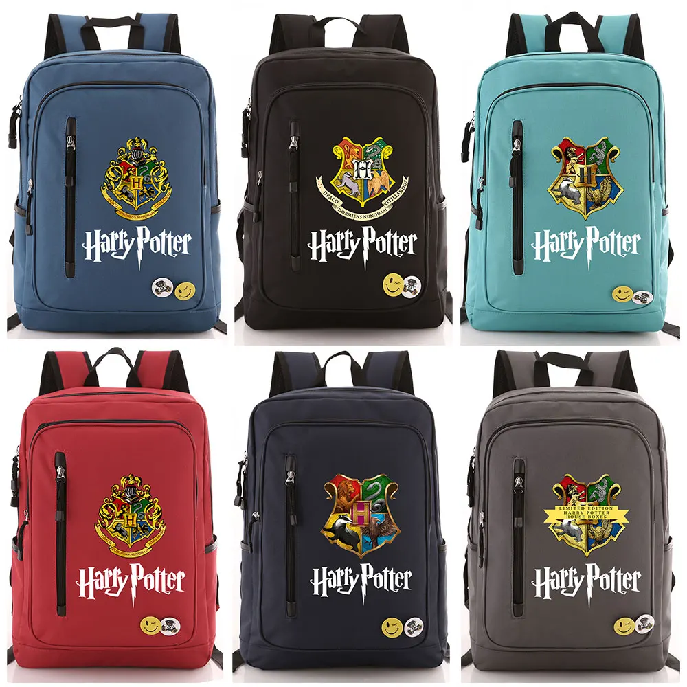 

Gift Harry Potter Ravenclaw Gryffindor Boy Girl School bag Women Zip Bagpack Teenagers Schoolbags Men Student Backpack Packsack
