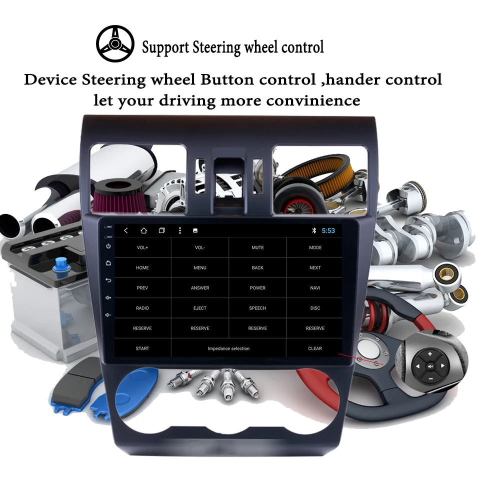 Top 2Din 9" 2.5D Screen Car Android 9.1 Radio GPS Multimedia Player 4+64G 8 Core For Subaru WRX Forester XV 2013-2018 Navigation tv 15 Top 2Din 9" 2.5D Screen Car Android 9.1 Radio GPS Multimedia Player 4+64G 8 Core For Subaru WRX Forester XV 2013-2018 Navigation tv 15