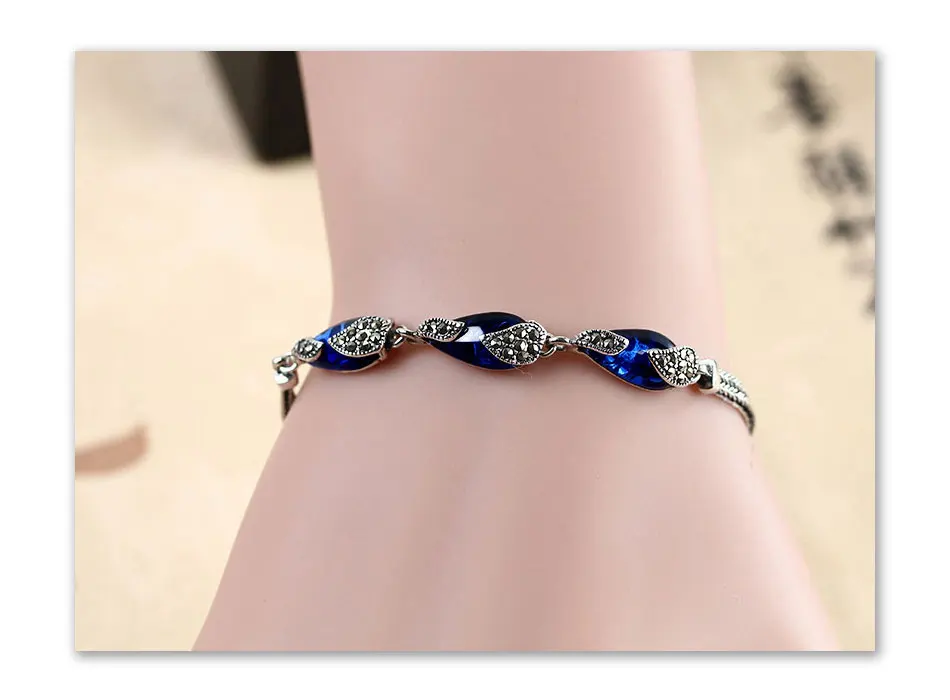 JIASHUNTAI Trendy 100% 925 Sterling Silver Pulseiras