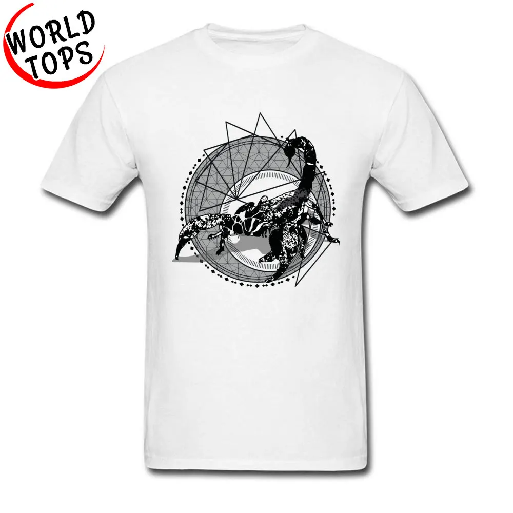 #*Cheap Fashion Tee Shirt Modern Geometric Scorpio Art Gin Men #039;s T Shirt Horror Tshirt Printing Maker Shirt New Design Tees