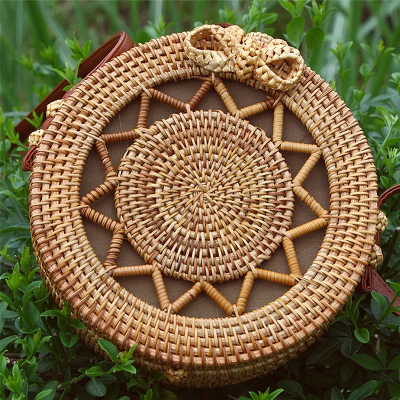 Las mujeres Boho de mimbre bolsos de hombro bolso 2019 de moda de verano clásico de cuero Las mujeres Boho de mimbre bolsos de hombro bolso 2019 de moda de verano clásico de cuero