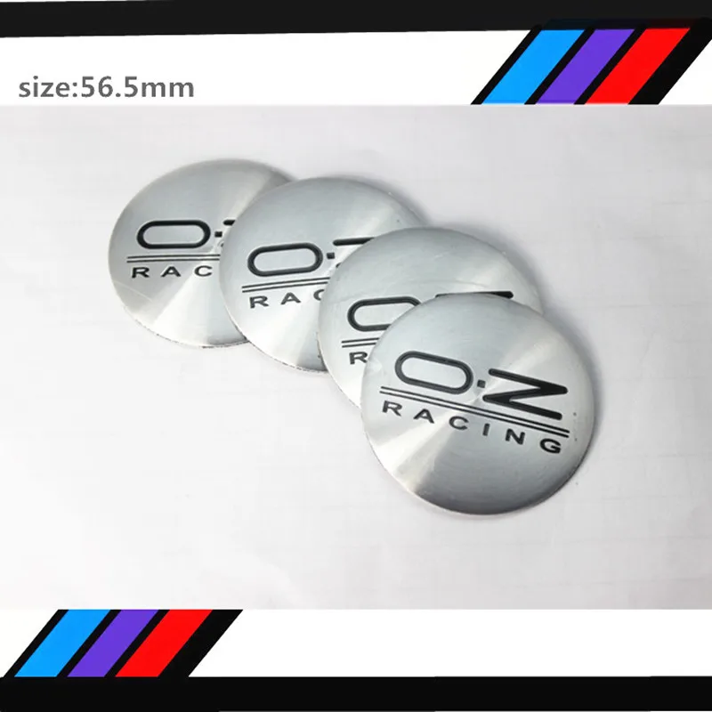 4 pcs 56.5mm for OZ Racing logo car emblem Wheel Center Hub sticker Rim ...
