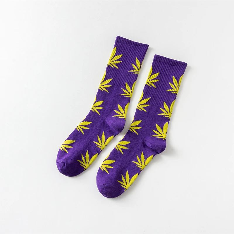 3 пар/лот = 6 штук смешные мужские носки удобные высокое качество хлопок Happy Leaf Maple