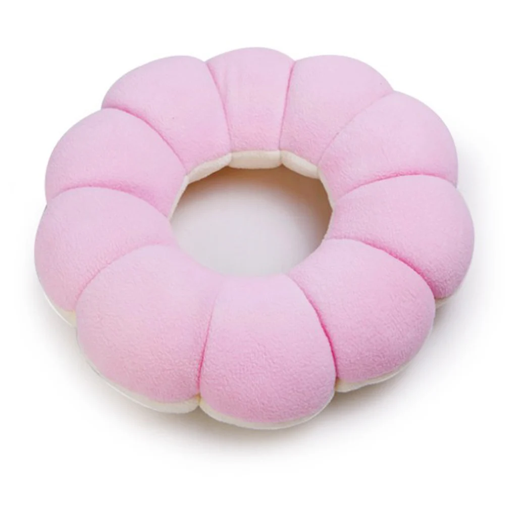 Flower Shaped Donuts Ring Lovely Seat Cushion Waist Cushion Pillow Nap Pillow Car Office Decor