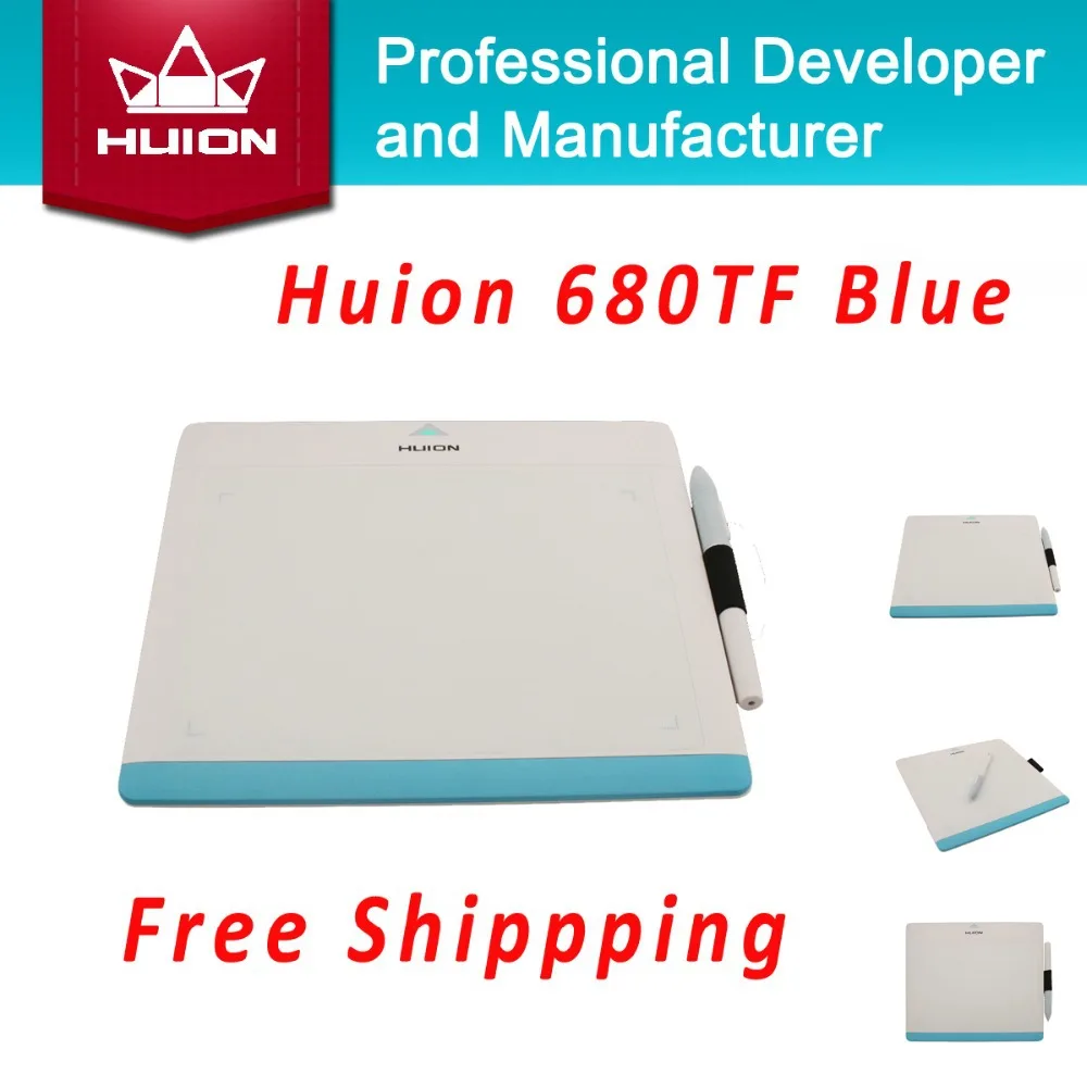 

HUION 680TF 8" Professional Digital Graphics Pen Tablet USB Signature Pads Graphics Tableta Micro SD Card Kids Drawing Boards