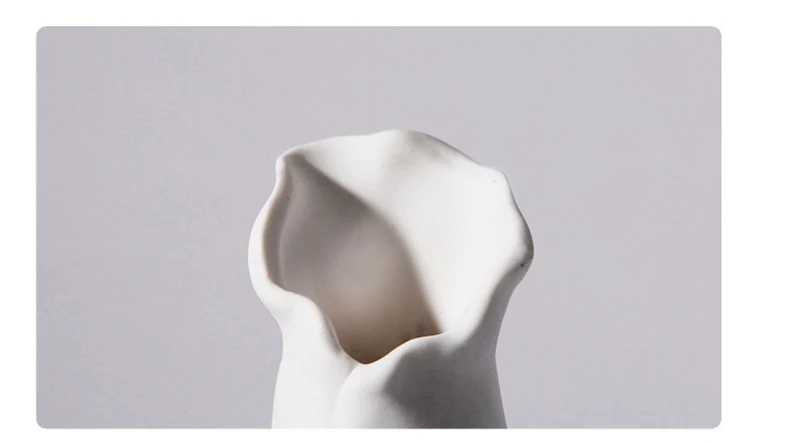 Простая Современная Белая креативная настольная керамическая ваза для гостиной, украшение для дома, художественная ваза для цветов, свадебные подарки