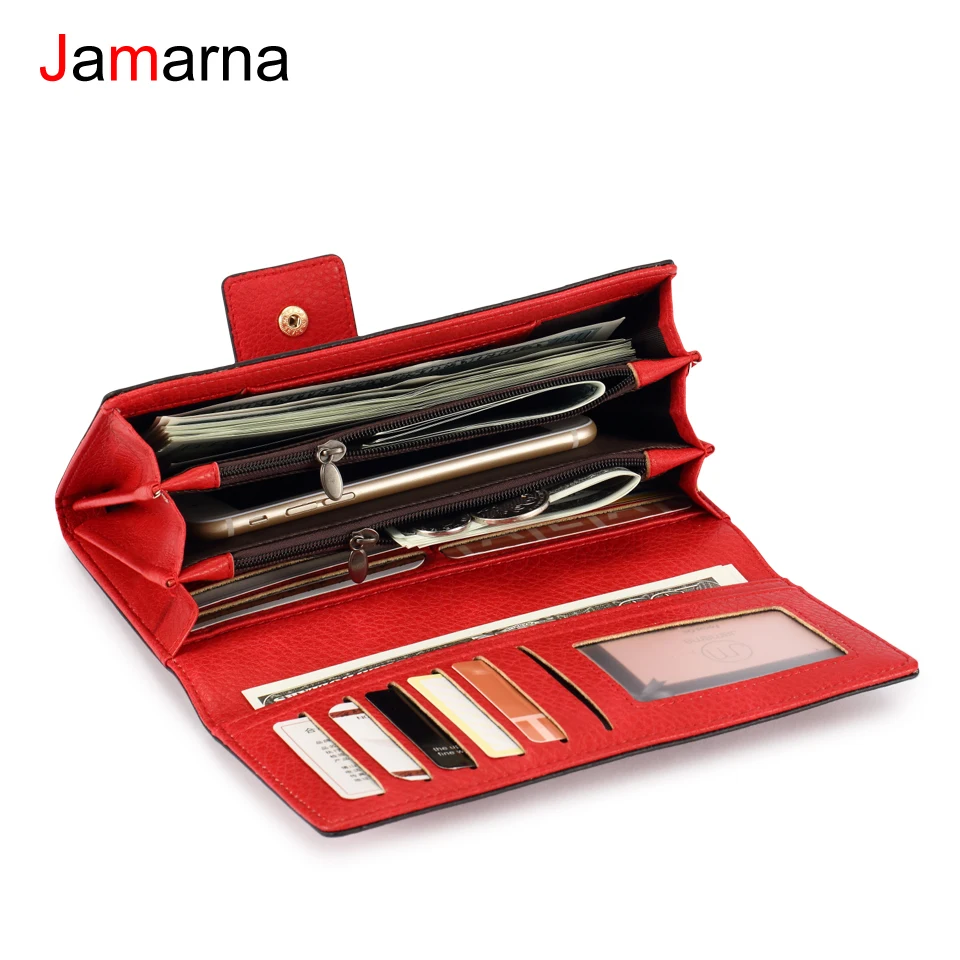 Кошелек Jamarna Женский из искусственной кожи на двойной молнии