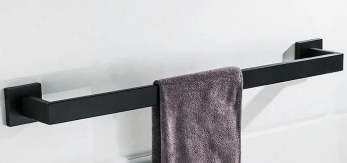 Набор аксессуаров для ванной черного цвета, 304, держатель для бумаги из нержавеющей стали+ крючок для халата+ кольцо для полотенец, 3 шт./компл., SM01B