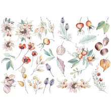 1 шт. винтажные листья цветы Корейский Precut украшения наклейки Настольный органайзер школьные принадлежности офисные аксессуары