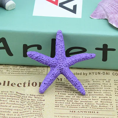 Смола мини Морская звезда натуральная морская звезда декорирован в средиземноморском стиле Морская звезда маленькая морская звезда изделия из смолы - Цвет: 6