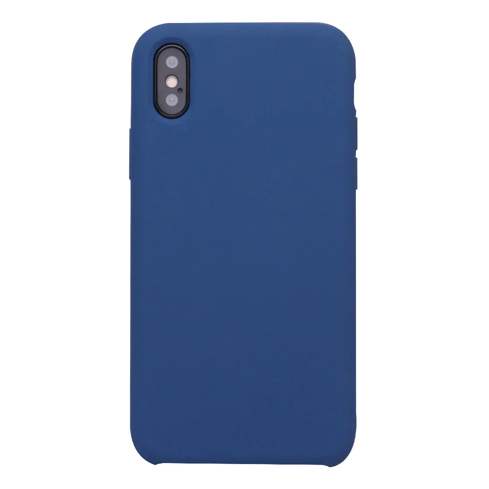 Ikase Store, силиконовый чехол для iPhone X, 8, 8 Plus, для Apple, чехол для телефона, чехол для iPhone 7, 6, 6s Plus, 5 5S, в розничной упаковке - Цвет: 1.Blue Cobalt