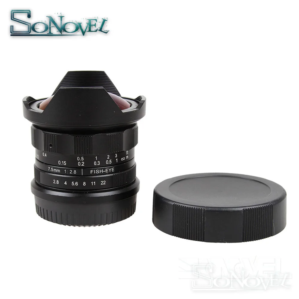 Объектив рыбий глаз 7 5 мм F2.8 объектив 180 градусов ручной для Sony a6500 a6300 a6100 a6000 a5100 a3500
