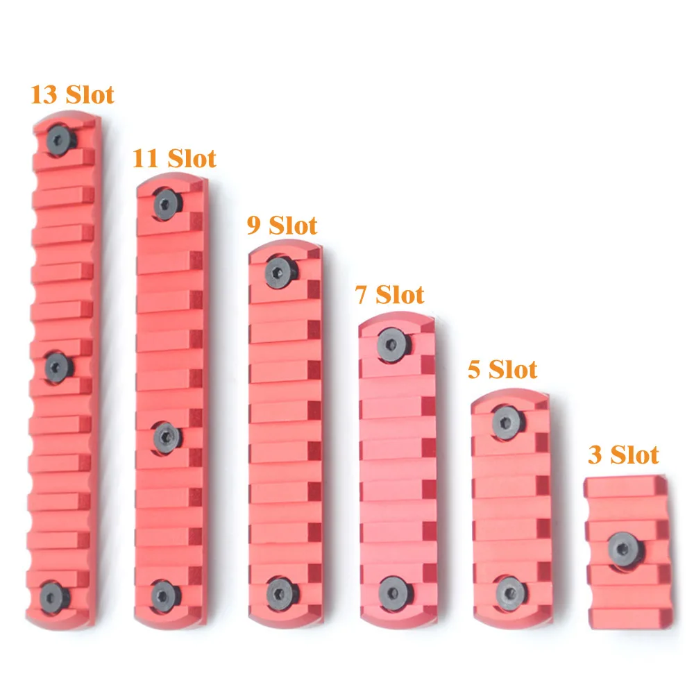 Aplus 3/5/7/9/11/13 слота для рельсовых секций сегмент Keymod / M lok Handguard Picatinny/Weaver Mount Adapter_Red