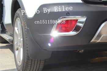 

Free shipping EMS ABS Chrome 2 pcs Rear Fog Lamp Light Cover Trim For Buick Encore 2014