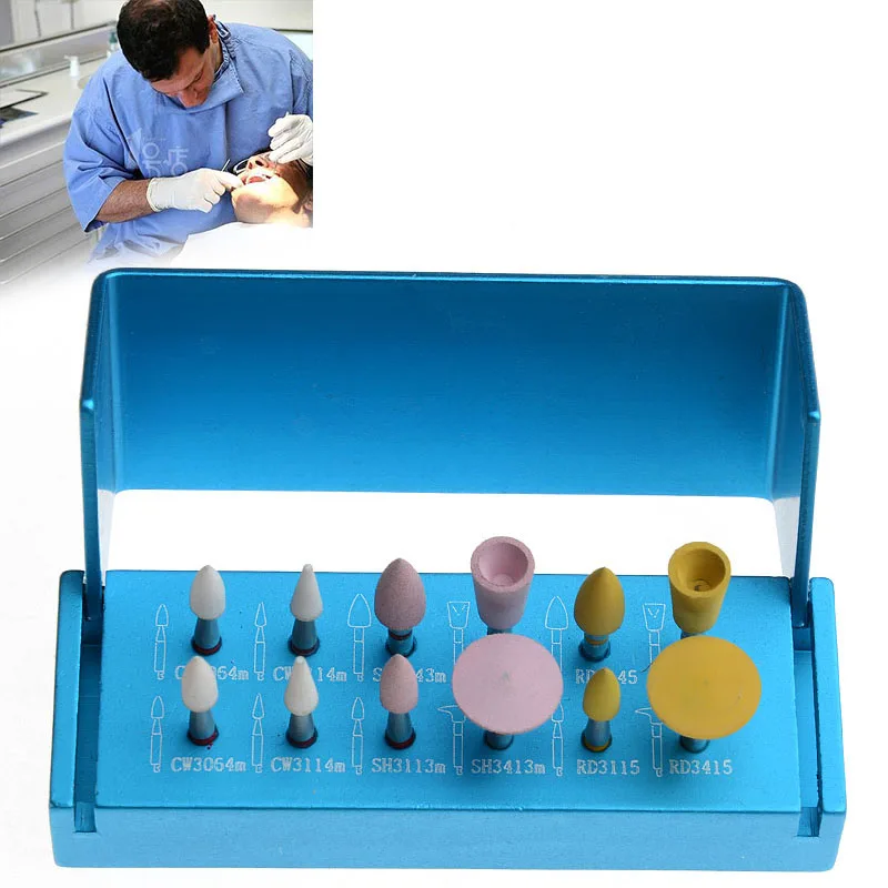 

Dental Porcelain Set For Clinic Low Speed Contra Angle Teeth Whitening Oral Hygiene Diamond Polishers