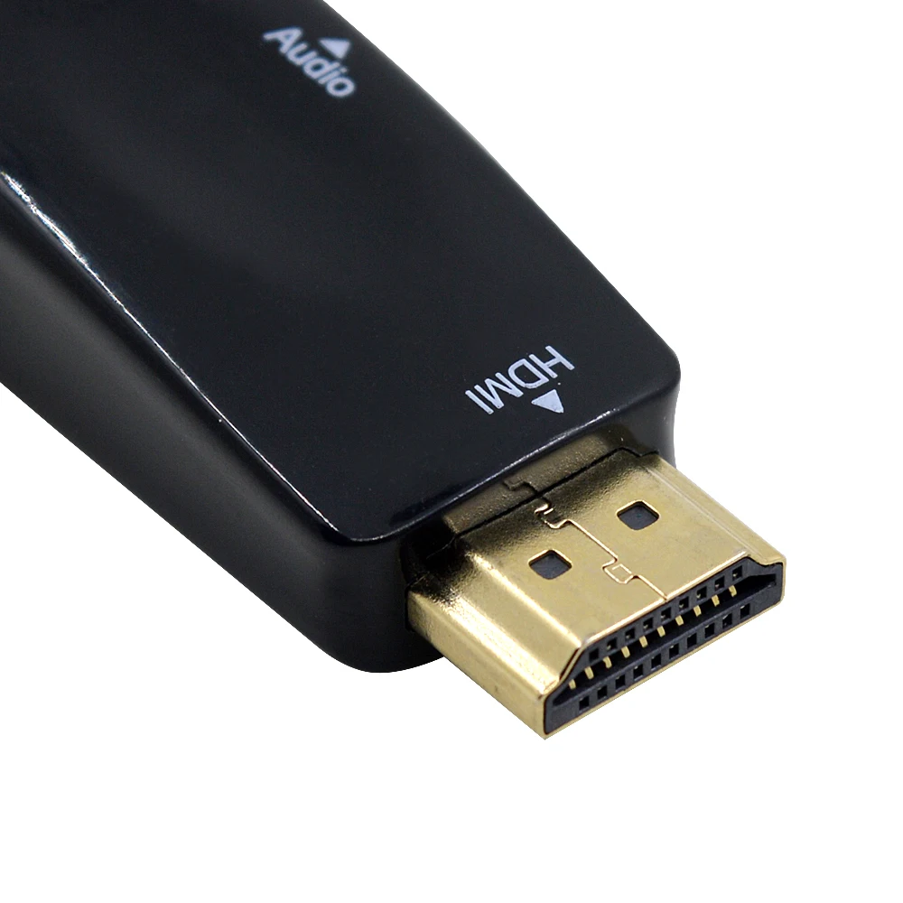 Преобразователь CHIPAL HD 1080P HDMI в VGA адаптер с аудиокабелем 3 5 мм HDMI2VGA для ПК планшета