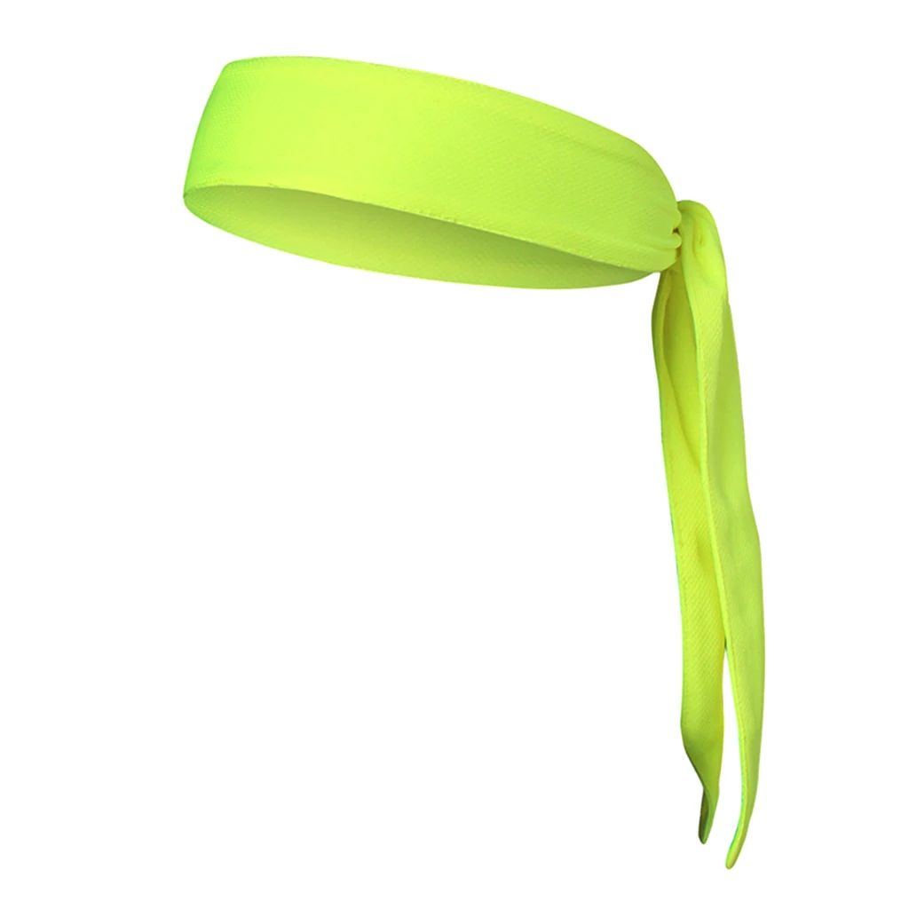 Sports Solid Head Tie Sweatband Tennis Basketball Sweat Hair Band Headband Fits Comfortably Under Helmets Moisture for Men Women