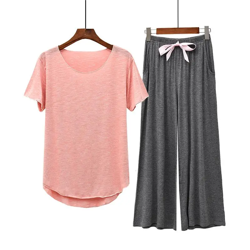 Новинка, Модальные пижамы из материала, летняя женская ночная одежда, женская одежда для сна, 554 - Цвет: Gold