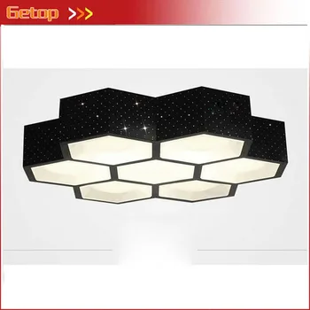 

Modern Contracted Iron Acryl LED Ceiling Lamp Box LED Chip Stepless Adjusted Light Sitting Room Office Through-Carved Lamp