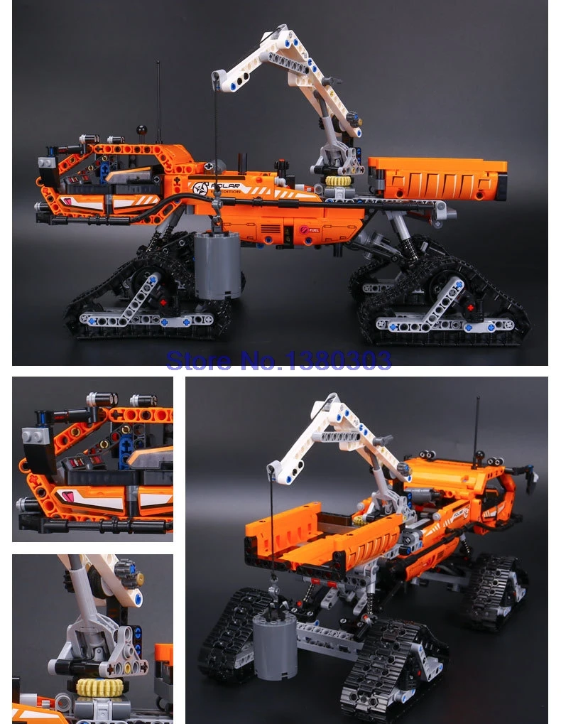 Бренд 20012 913 шт. бренд техника ARCTIC грузовик строительные блоки DIY собрать