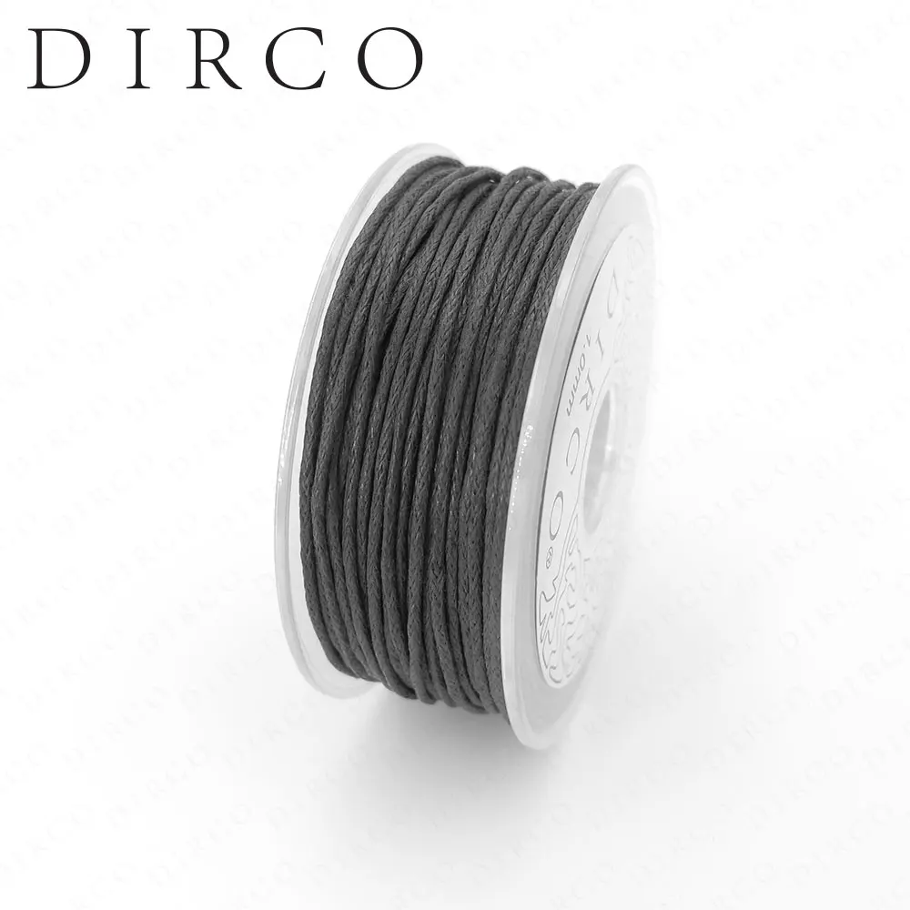 Вощеный хлопковый шнур 1 мм 20 м/рулон для изготовления ювелирных изделий ручной работы браслет ожерелье Одежда Аксессуары Бисероплетение нити - Цвет: Grey     20JW10