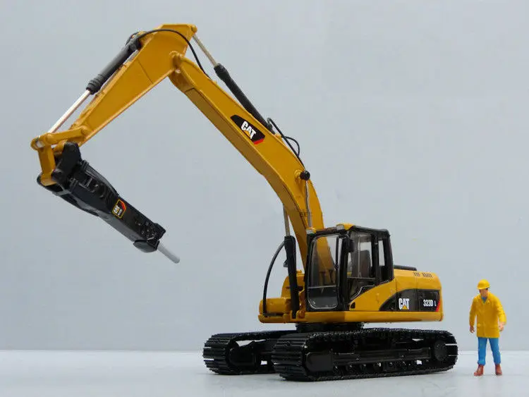 Литая игрушка модель Norscot 1:50 Caterpillar Cat 323 D L гидравлический экскаватор с молоток строительные машины 55282 украшения