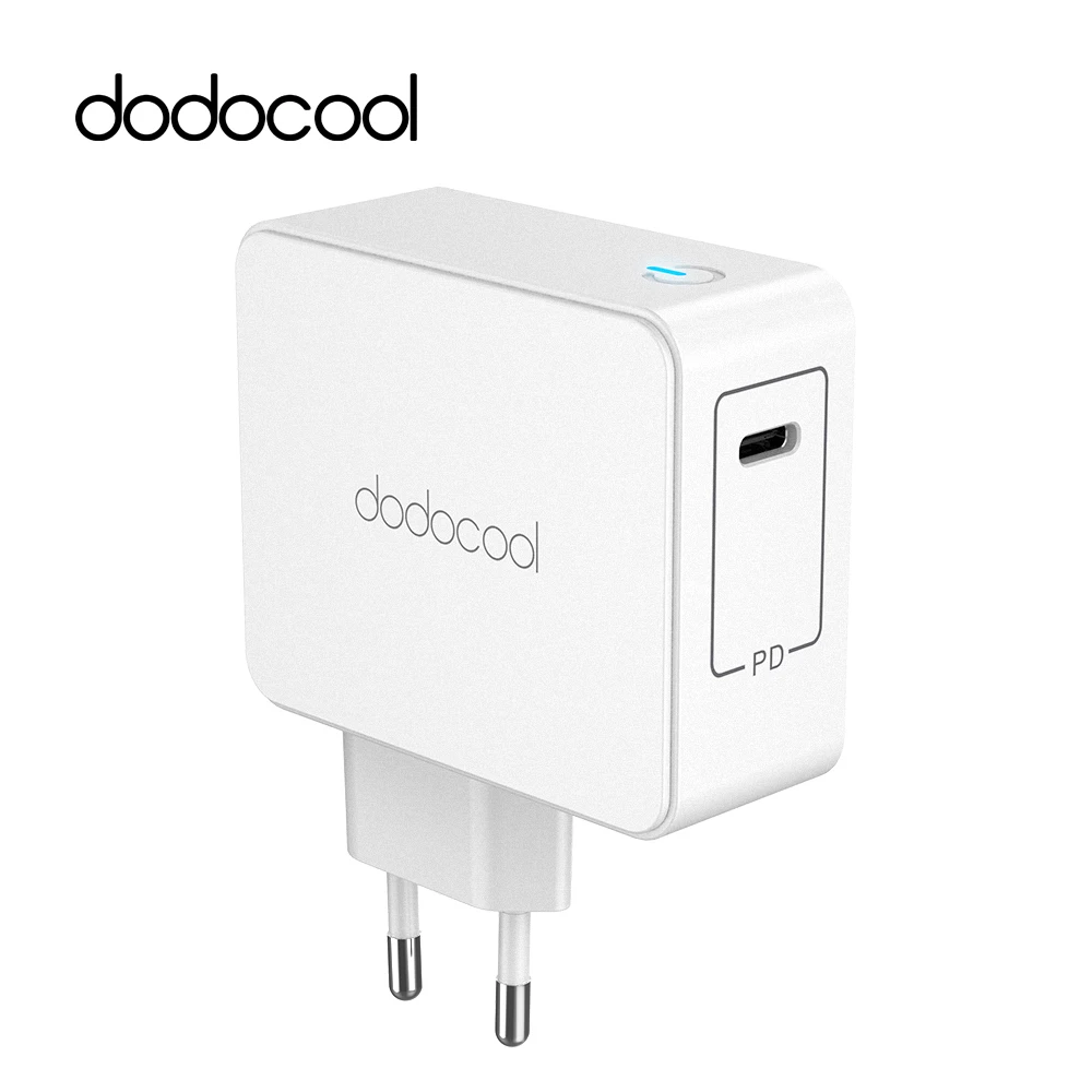 dodocool 45W USB Type-C Wall Charger Power Adapter with Power Delivery for Apple MacBook/iPhone X/New iPad Pro USB-C PD Charger dodocool 45W USB Type-C Wall Charger Power Adapter with Power Delivery for Apple MacBook/iPhone X/New iPad Pro USB-C PD Charger