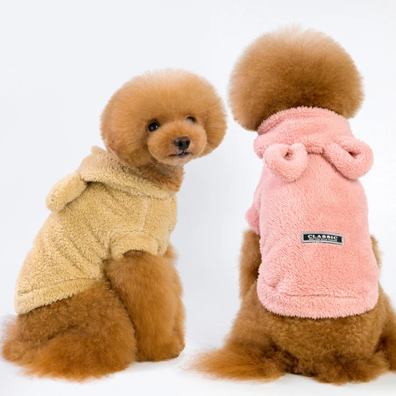 

Cute Warm Dog Costume Winter Dog Clothes Pet Outfit Chihuahua Poodle Bichon Pomeranian Pug Coat French Bulldog Clothing Hoodie