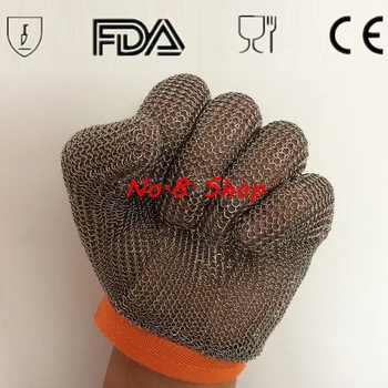 

Free shipping Stainless Steel Welding Ring Glove Chain Butcher Mail Glove Chain Mesh Protective Metal Glove 5 Cut Level