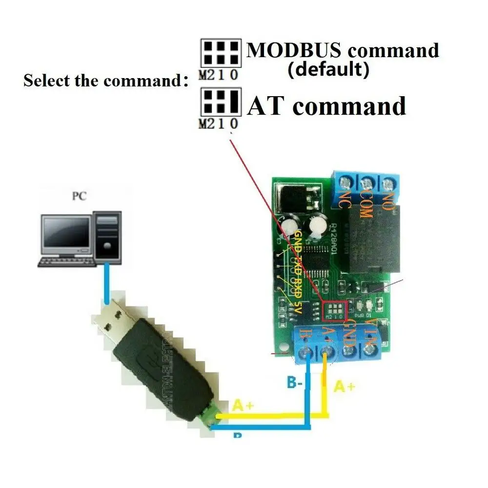 DYKB DC 12 В RS485 TTL RS232 последовательный порт многофункциональный релейный модуль UART
