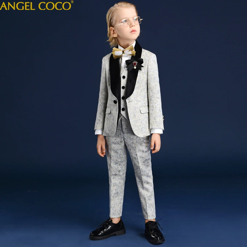 

Boys Suits For Weddings Kids Blazer Suit For Boy Costume Enfant Garcon Mariage Jogging Blazer Tuxedo school terno para menino