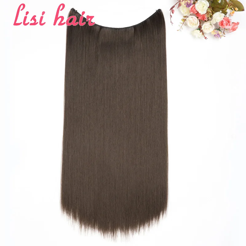 LISI HAIR 24 дюйма женские волосы для наращивания лески коричневые светлые