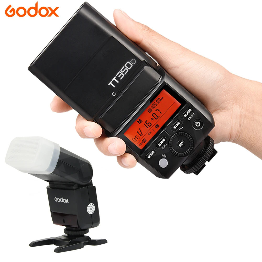 Godox TT350C вспышка 2 4G Беспроводная X СИСТЕМА GN36 TTL 1/8000s HSS камера Вспышка Speedlite