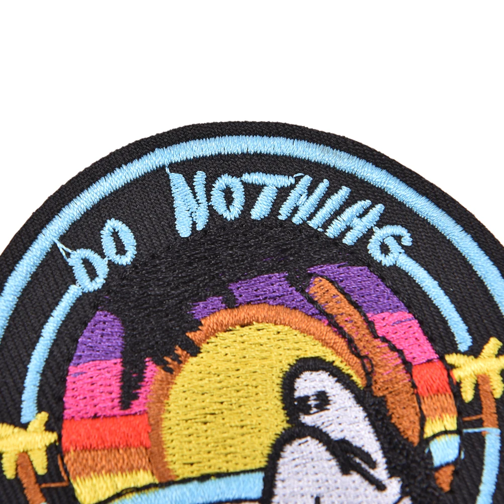 1 нашивка Do Nothing Forever патч для одежды с вышивкой наклейки одежды|iron on|iron on patch